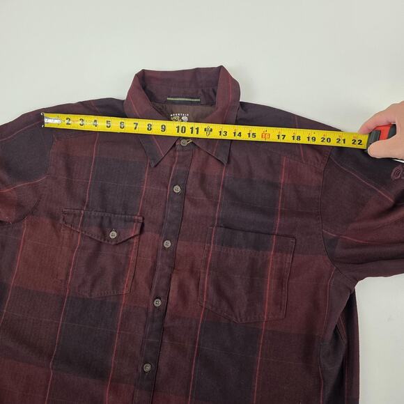 Mountain Hardwear Shirt Mens Extra Large Plaid Long Sleeve Button Up OM3716 - Picture 5 of 14